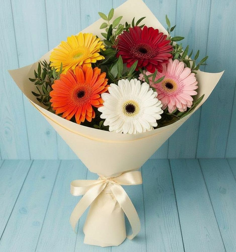 Букет цветов из: Герберы в Горно-Алтайске
