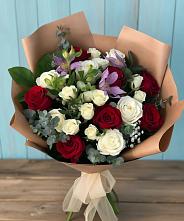 Букет цветов из:  Розы и Альстромерии в Горно-Алтайске