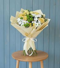 Букет цветов из:  Хризантемы и Розы в Горно-Алтайске