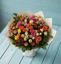 Букет Микс из разноцветных кустовых роз #REPLACE_PRED# Горно-Алтайске